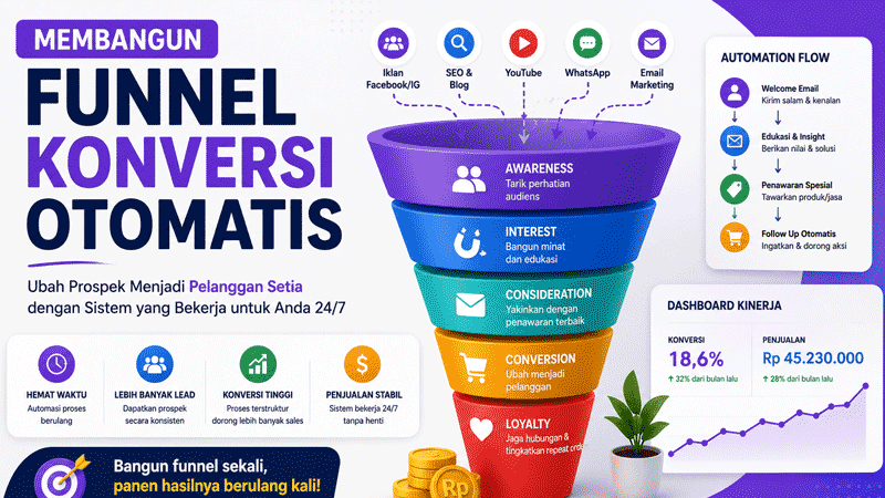 Membangun Funnel Konversi Otomatis